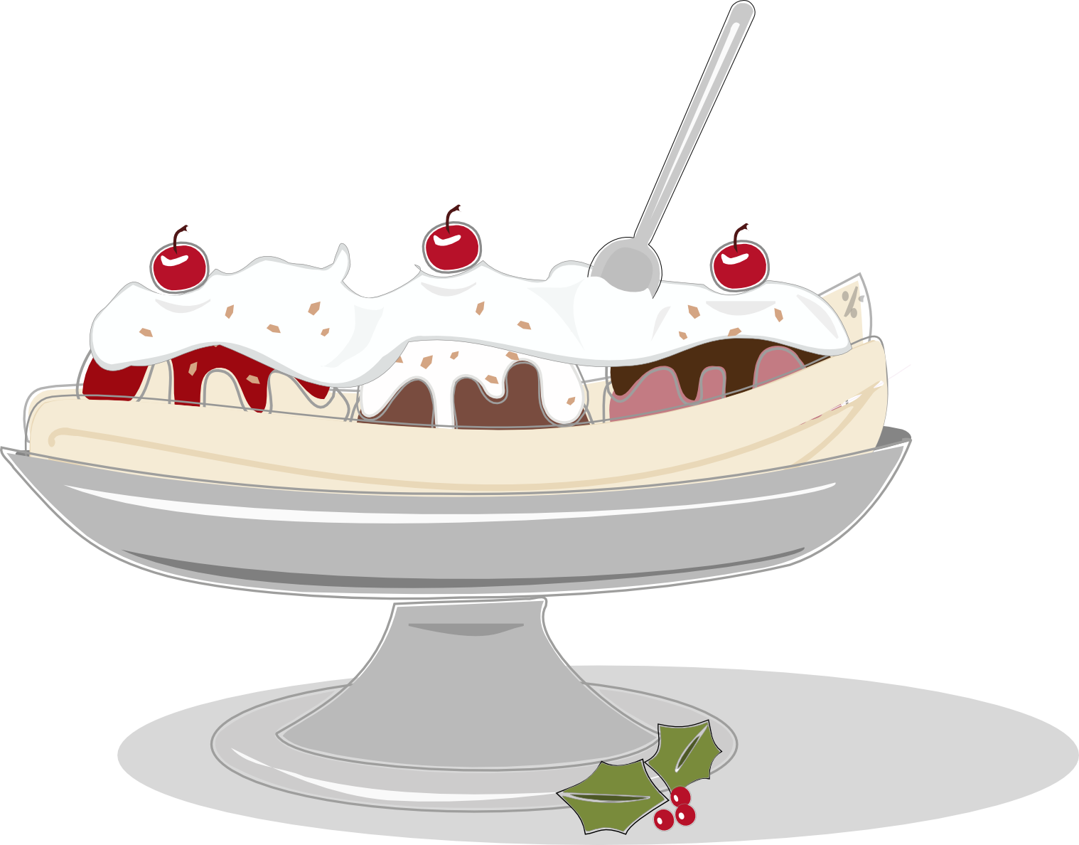 1518x1188 Banana Split ~ Free Inkscape Svg