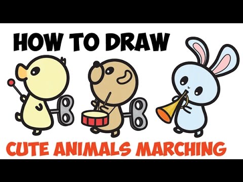 480x360 How To Draw Cute Kawaii Animals Amp Characters Marching Band Easy