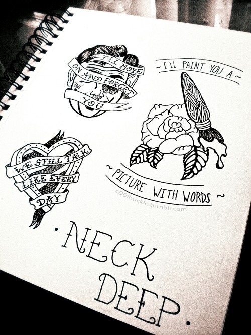 500x667 Drawing Art Tattoos Tattoo Pop Punk Bands Pen And Ink Neck Deep