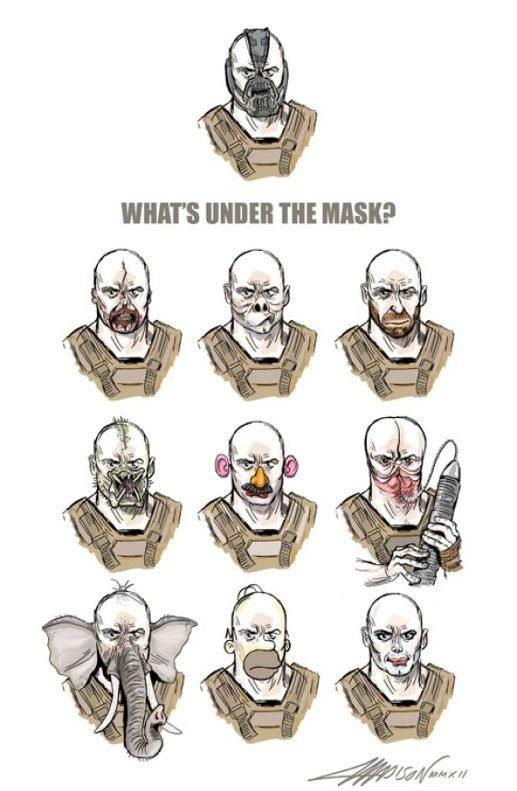 517x791 What's Under Bane's Mask Batman Know Your Meme