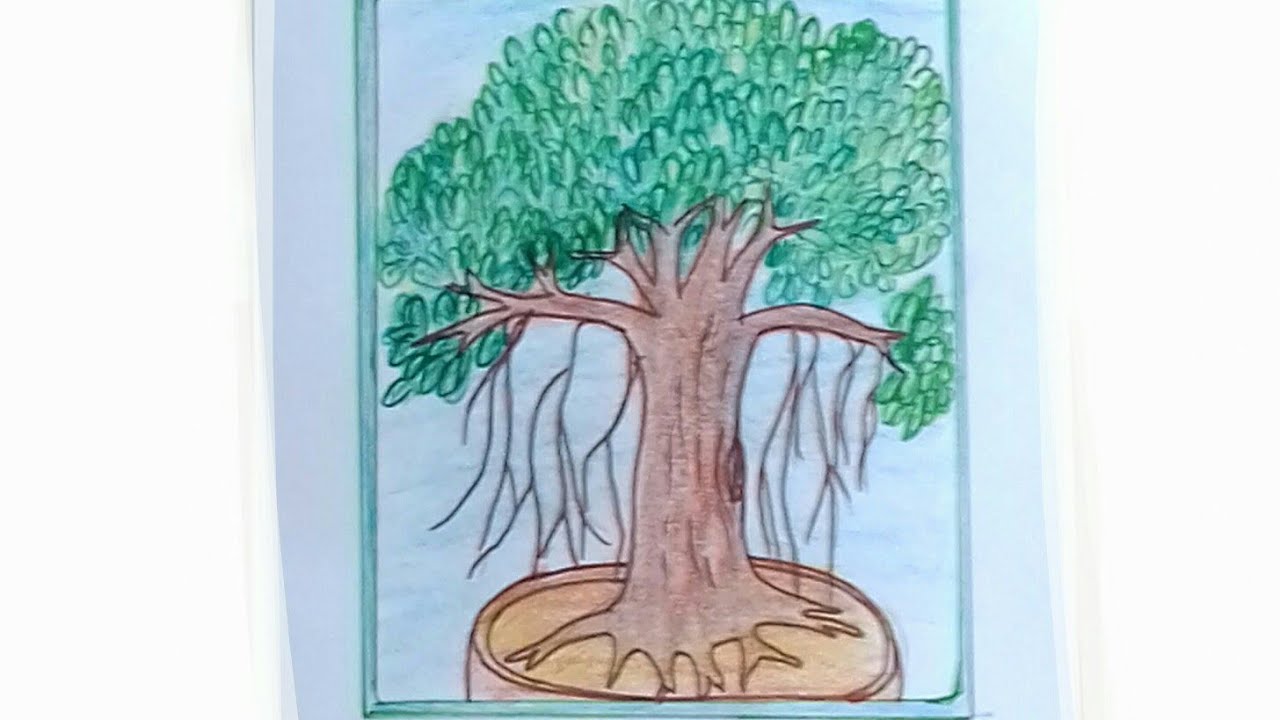 1280x720 How To Draw Banyan Tree
