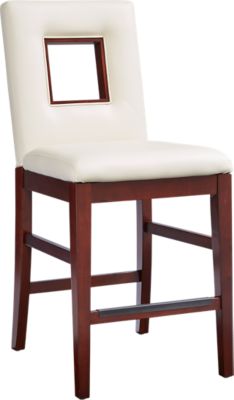 234x400 Sofia Vergara Savona Ivory Upholstered Counter Height Stool