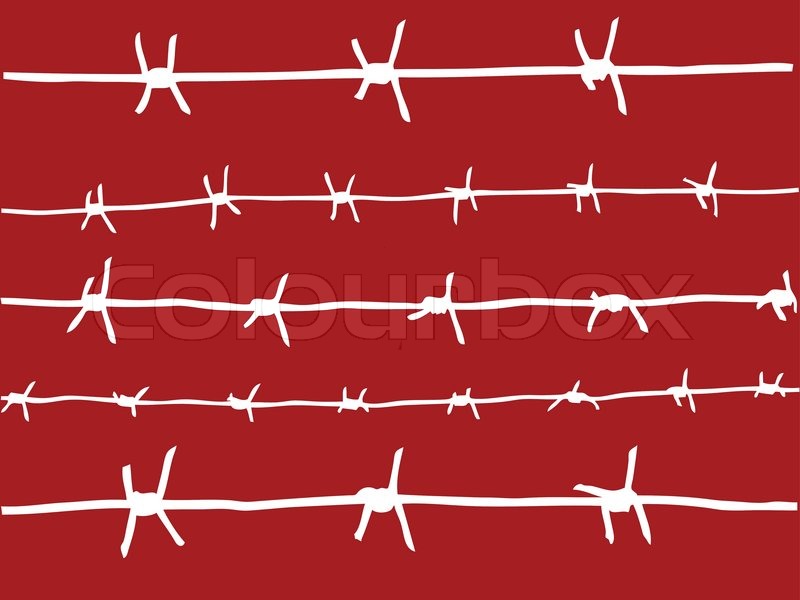 800x600 Vector Drawing Of The Barbed Wire Vector Colourbox Patterns