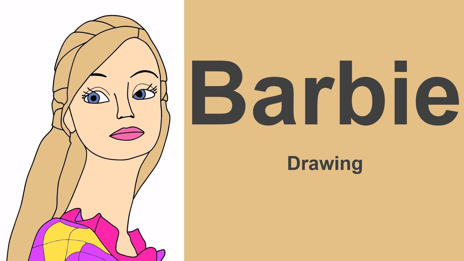 1600x900 Barbie Drawing