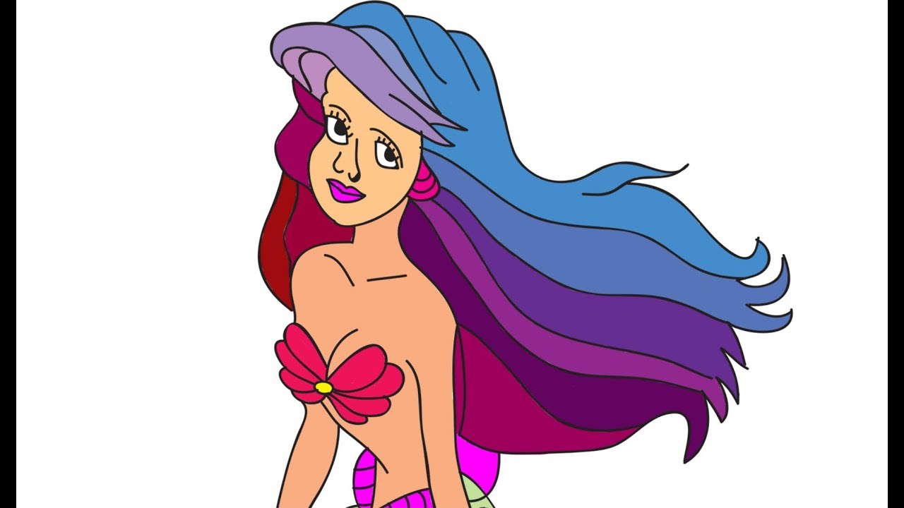 1280x720 How To Draw Barbie Doll Barbie Color For Kids L Barbie Drawing