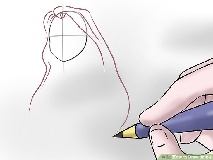 728x546 How To Draw Barbie 12 Steps (With Pictures)