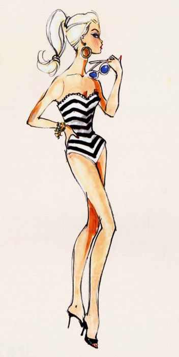 352x700 70 Best Barbie Art And Fashion Sketches Images