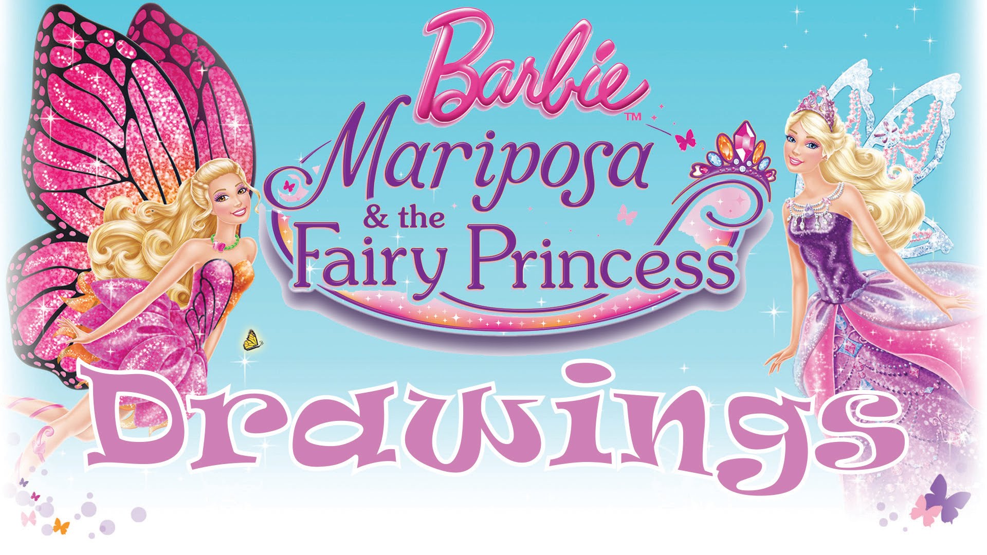 1920x1080 Barbie Mariposa And The Fairy Princess Drawings!!!