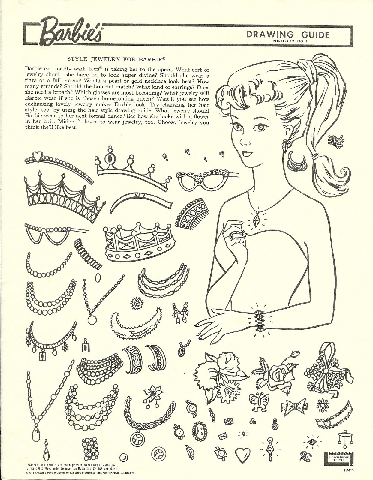 1243x1600 Barbie Jewelry Millie Motts Paper Doll Digi Stamps Barbie