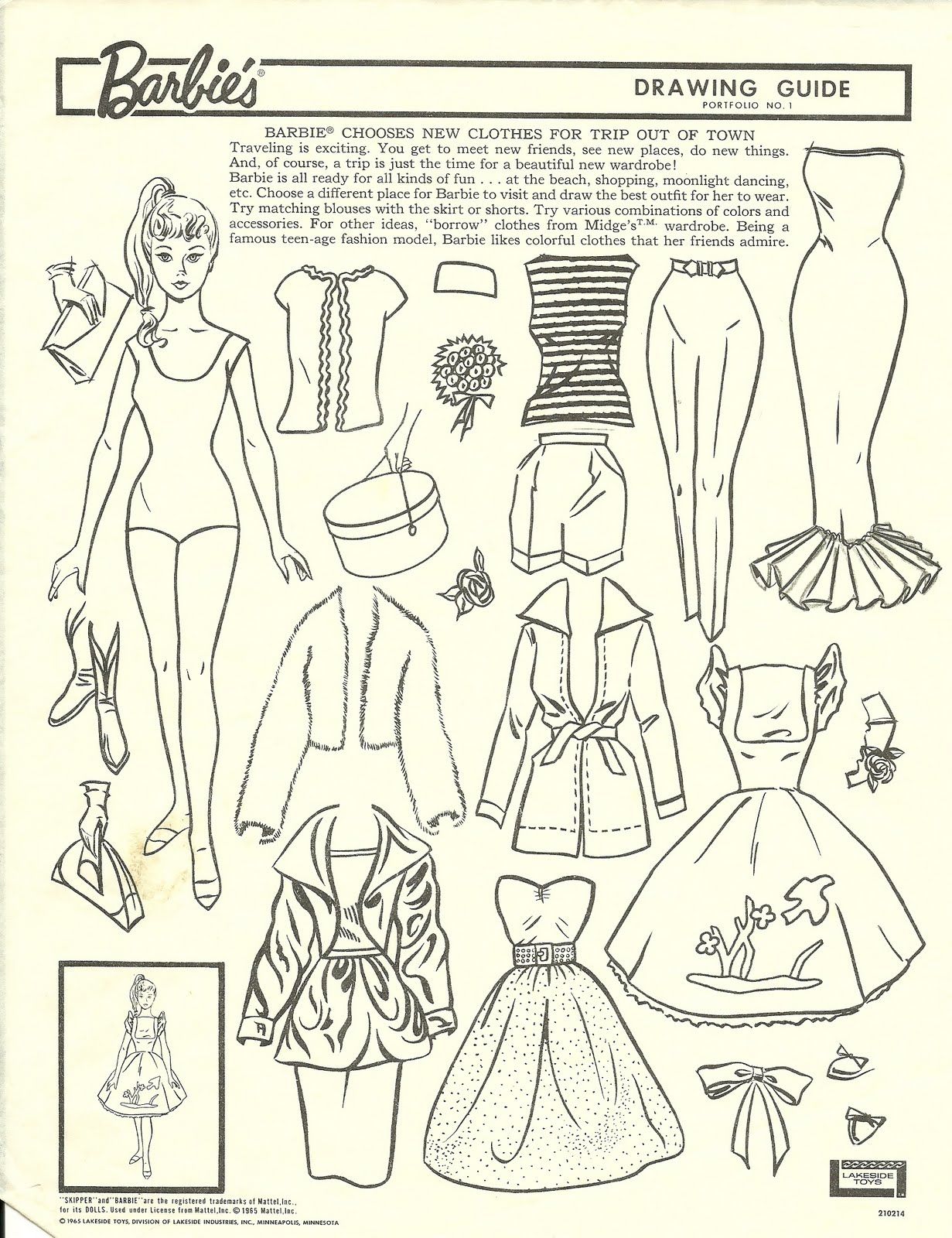 1231x1600 Barbie Chooses New Clothes For Trip Out Of Town Drawing Guide
