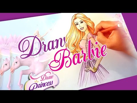 480x360 How To Draw Barbie Princess Drawing Tutorial Step By Step