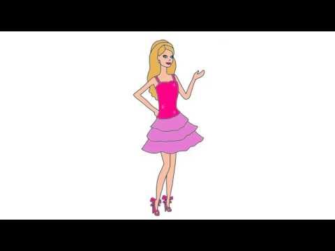 480x360 How To Draw A Barbie Princess Like A Kid With 5 Year Old Jara