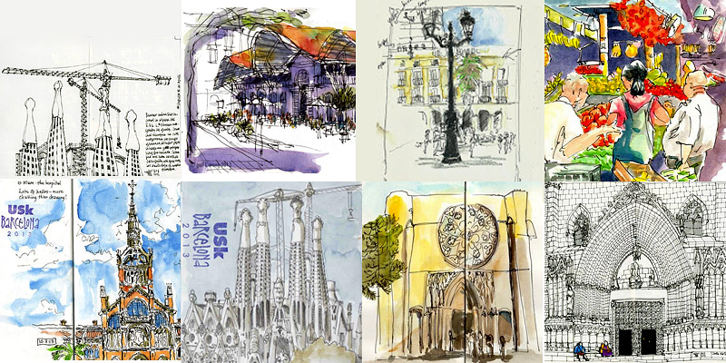 800x400 Barcelona Is Pure Eye Candy For Urban Sketchers Who Love To Draw