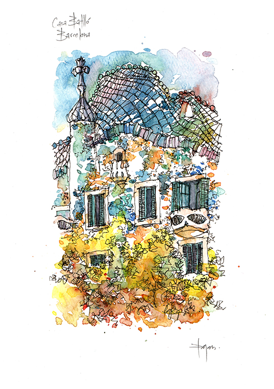 539x763 Casa Limited Edition Print Antoni Eixample