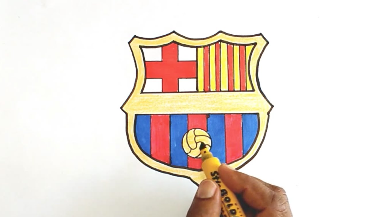 1340x758 How To Draw The Fc Barcelona Logo
