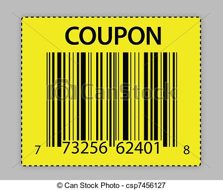 450x382 Unique Barcode Coupon Illustration Design Vectors Illustration