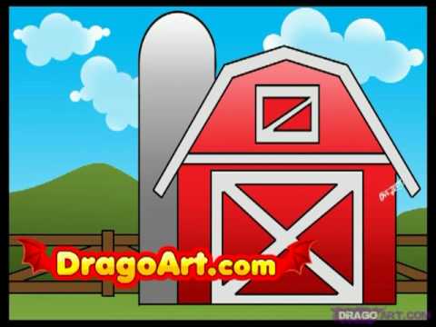 480x360 How To Draw A Barn, Step By Step