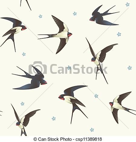 450x470 Barn Swallow Illustrations