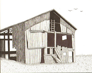 300x238 Barns Drawings