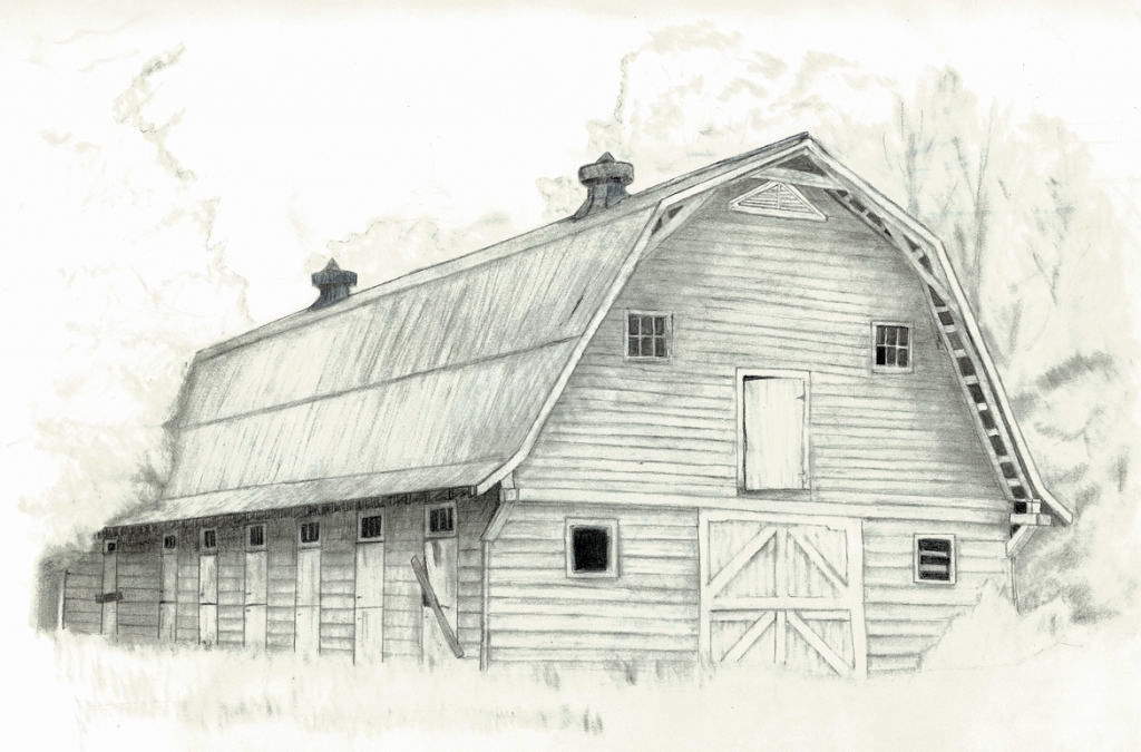 1024x675 Pencil Drawings Of Barns Line Drawings Of Barns Related Keywords