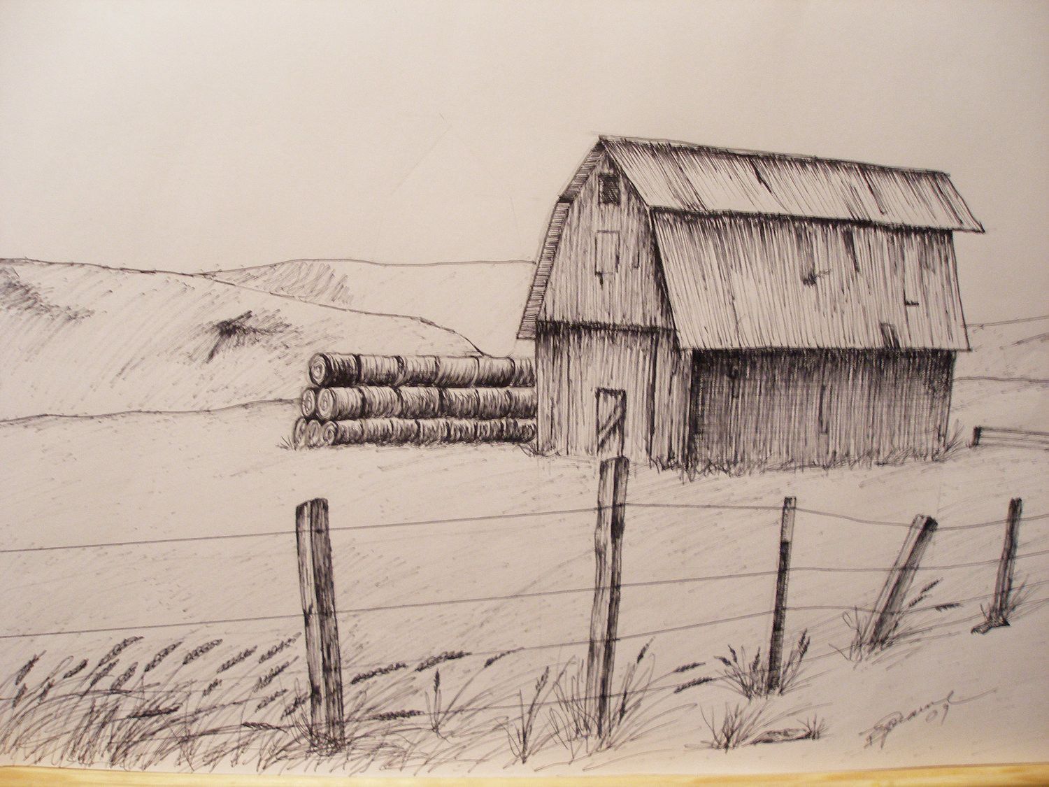 1500x1125 Images Of The Best Barn Pencil Sketches Old Barn Drawings Pencil