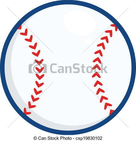 450x469 Baseball Ball Illustration. Illustration Isolated On White Vector