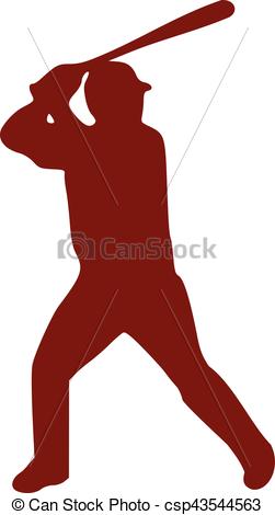 251x470 Baseball Batter Clip Art Vector