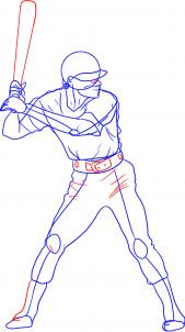 169x302 How To Draw A Baseball Player