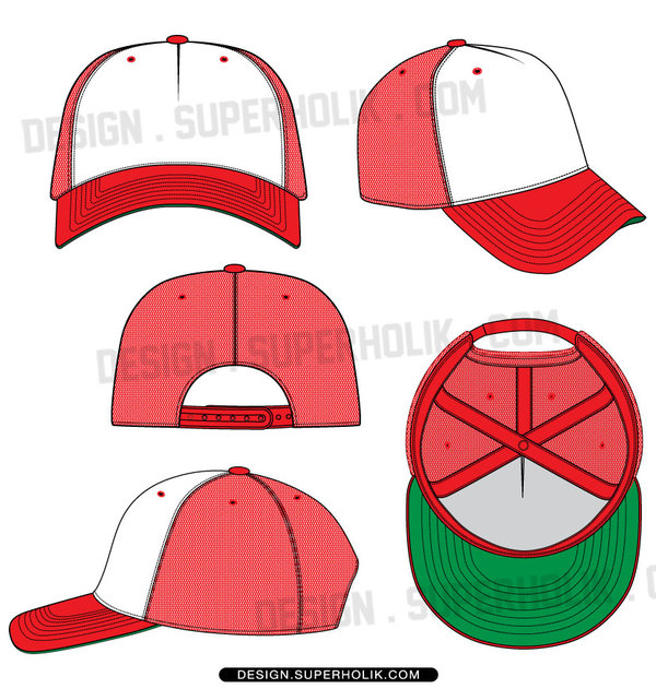 600x631 Trucker Hat Template By Superholik