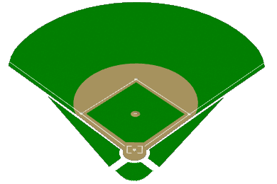 390x260 Baseball Diamond Drawing