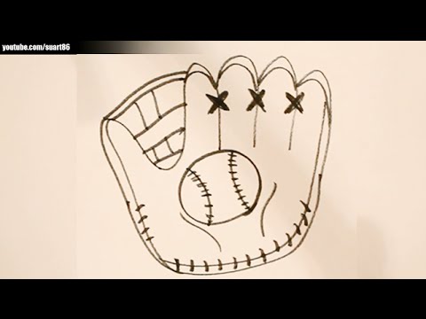 480x360 How To Draw A Baseball Glove