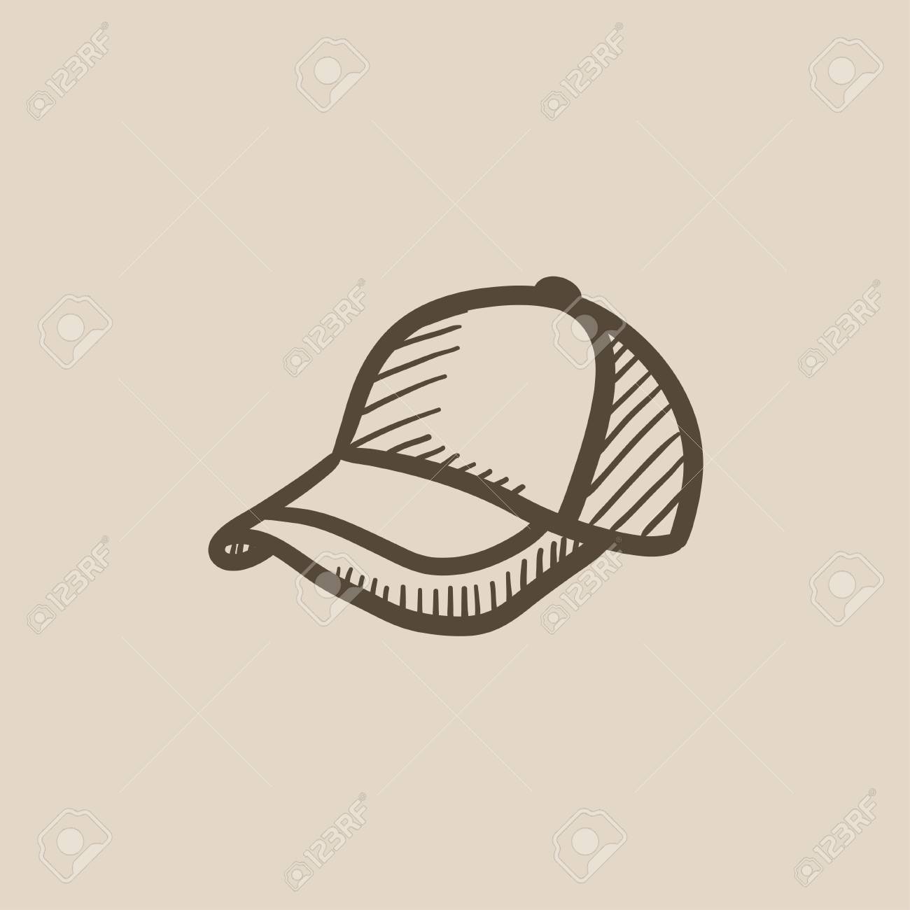 Baseball Hat Drawing at GetDrawings | Free download