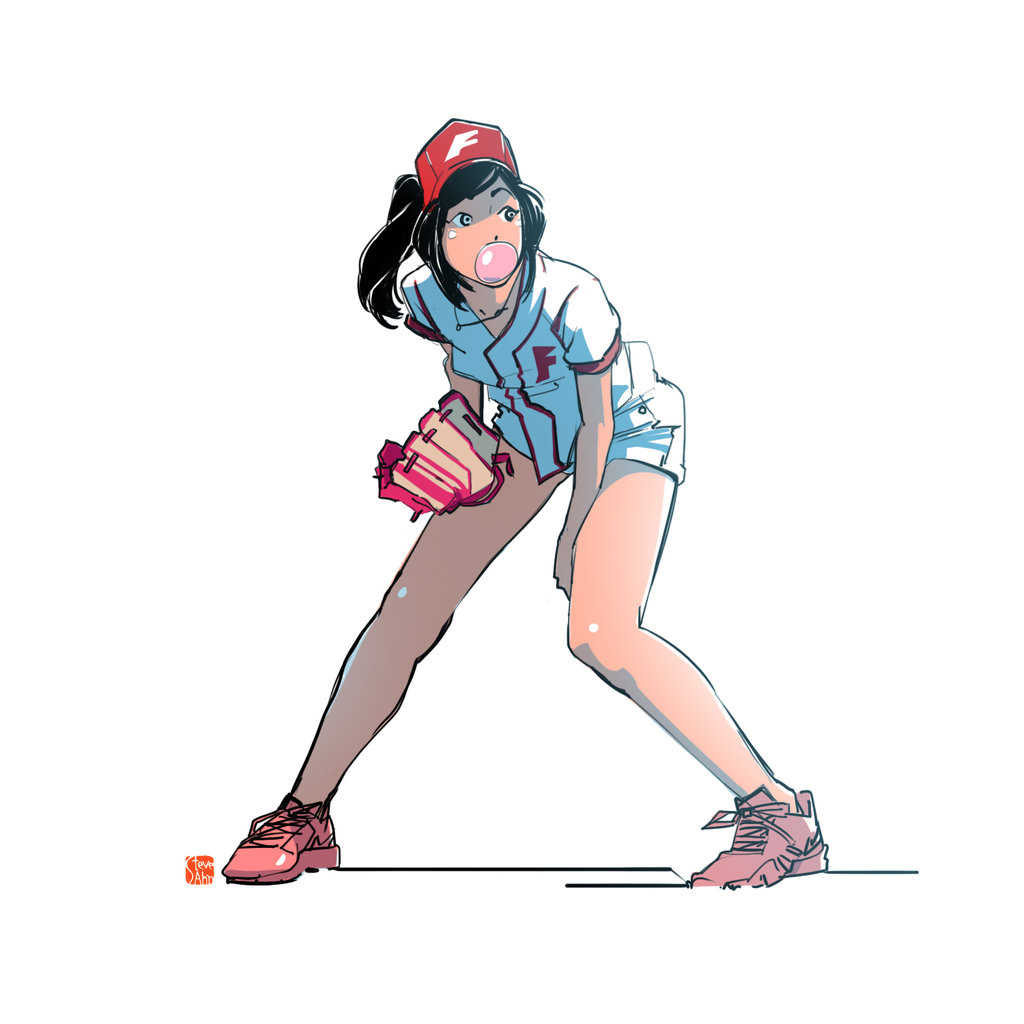 1024x1024 Some Baseball Girl 2 By Steveahn