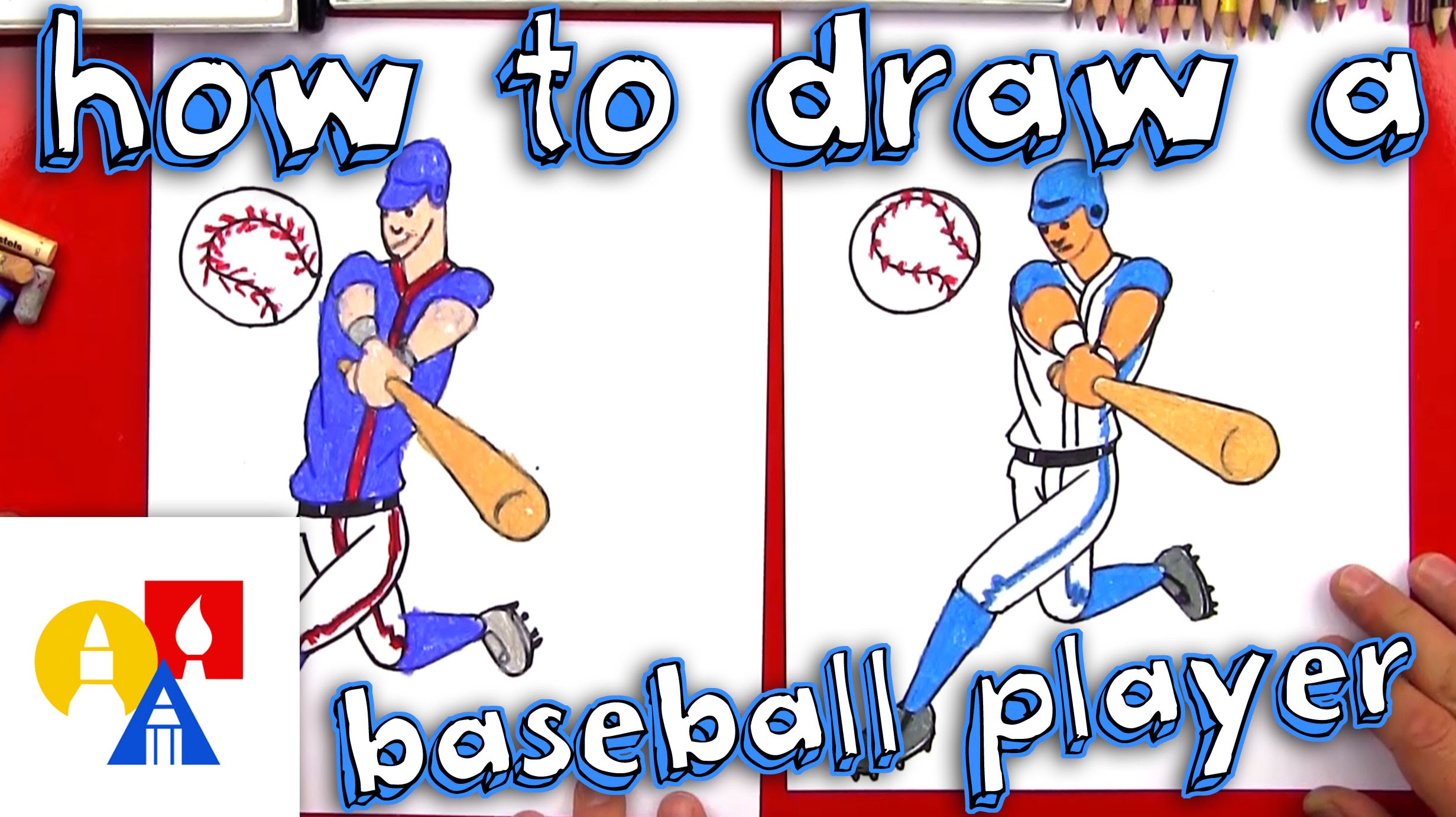 2463x1381 How To Draw A Baseball Player
