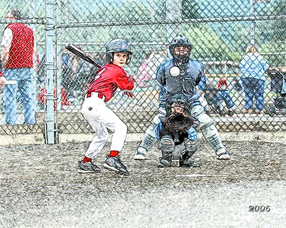 560x448 Turning A Baseball Photo Into A Color Drawing
