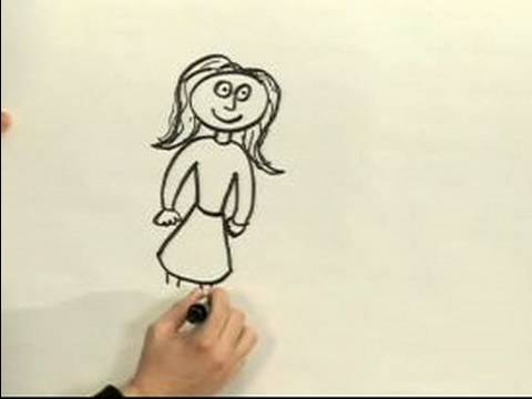 480x360 Easy Cartoon Drawing How To Draw A Cartoon Woman