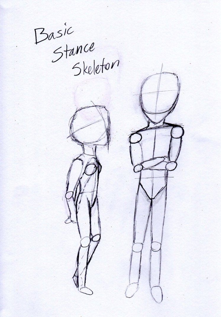747x1070 Basic Drawing Skeleton By Heyitselectra