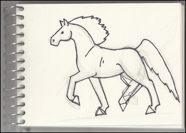604x434 Making A Model Horse Painting Template