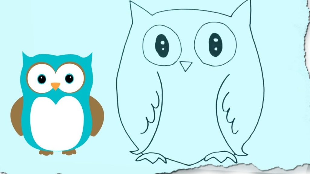 1024x576 Owl Drawings Easy How To Draw A Snowy Owl On Snowy Owl