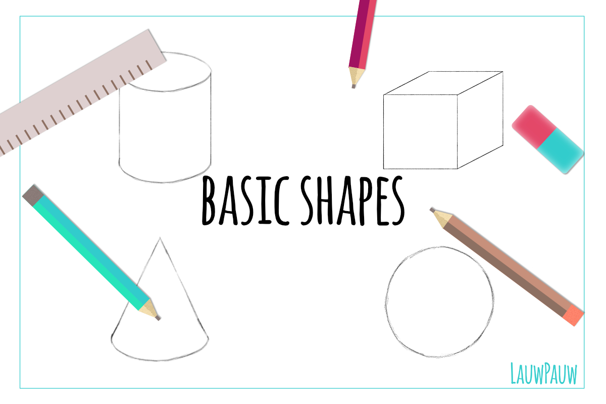 1200x800 How To Draw Basic Shapes Cube, Cone, Sphere, Cylinder.