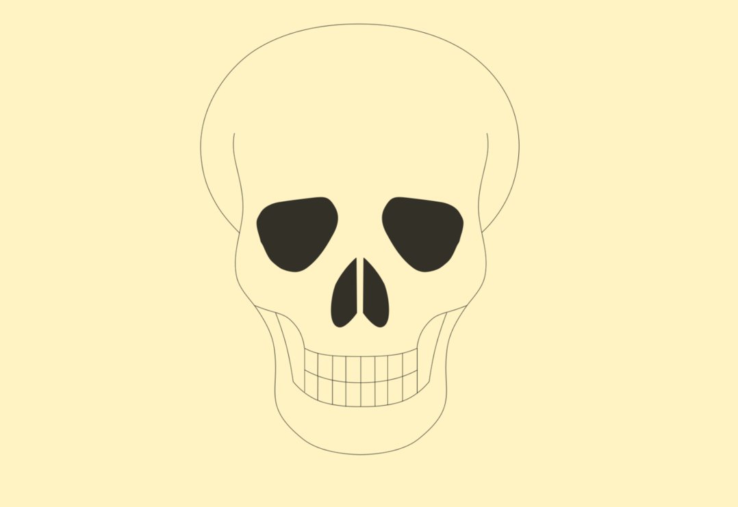 1078x741 Simple Skull Head Ps Pen Tool By Mirzaks
