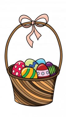 215x382 How To Draw Basket Of Easter Eggs, Easter, Holidays, Easy Step By