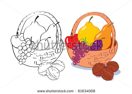 450x322 Fruit Basket Drawing