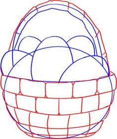 236x281 How To Draw An Easter Egg Basket Step 4 Art Stuff