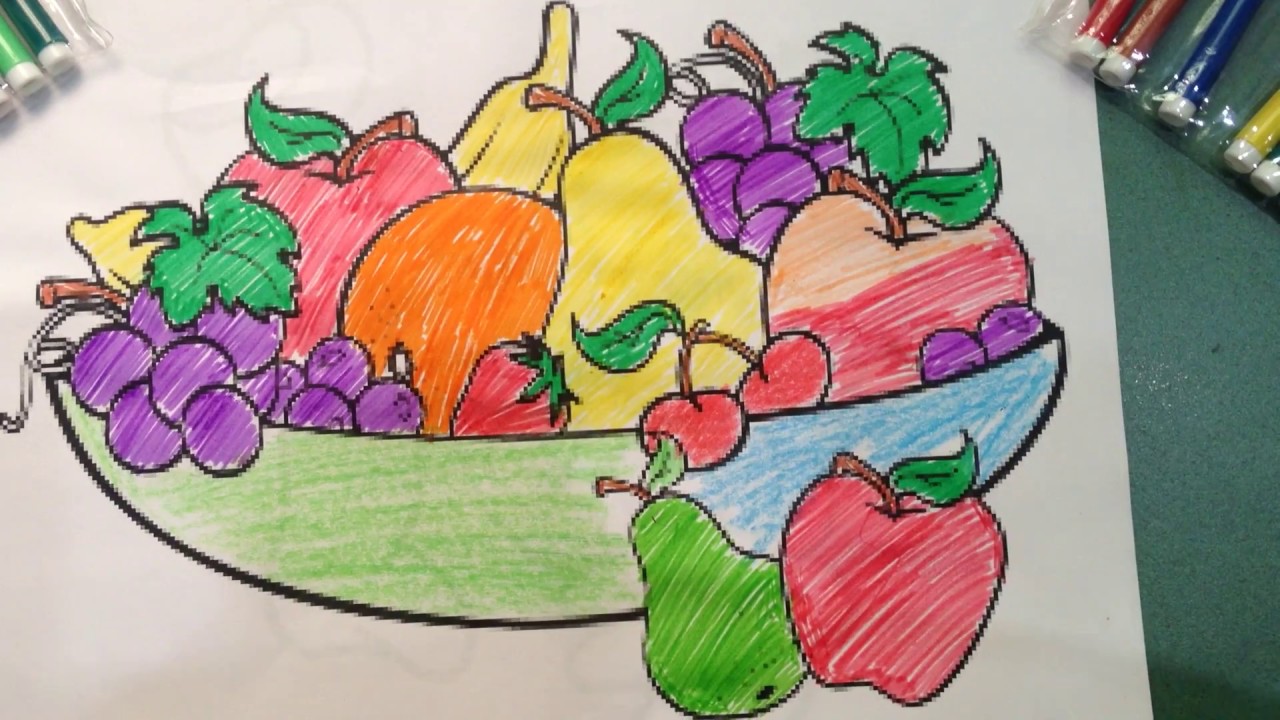 1280x720 Colorful Fruit Basket