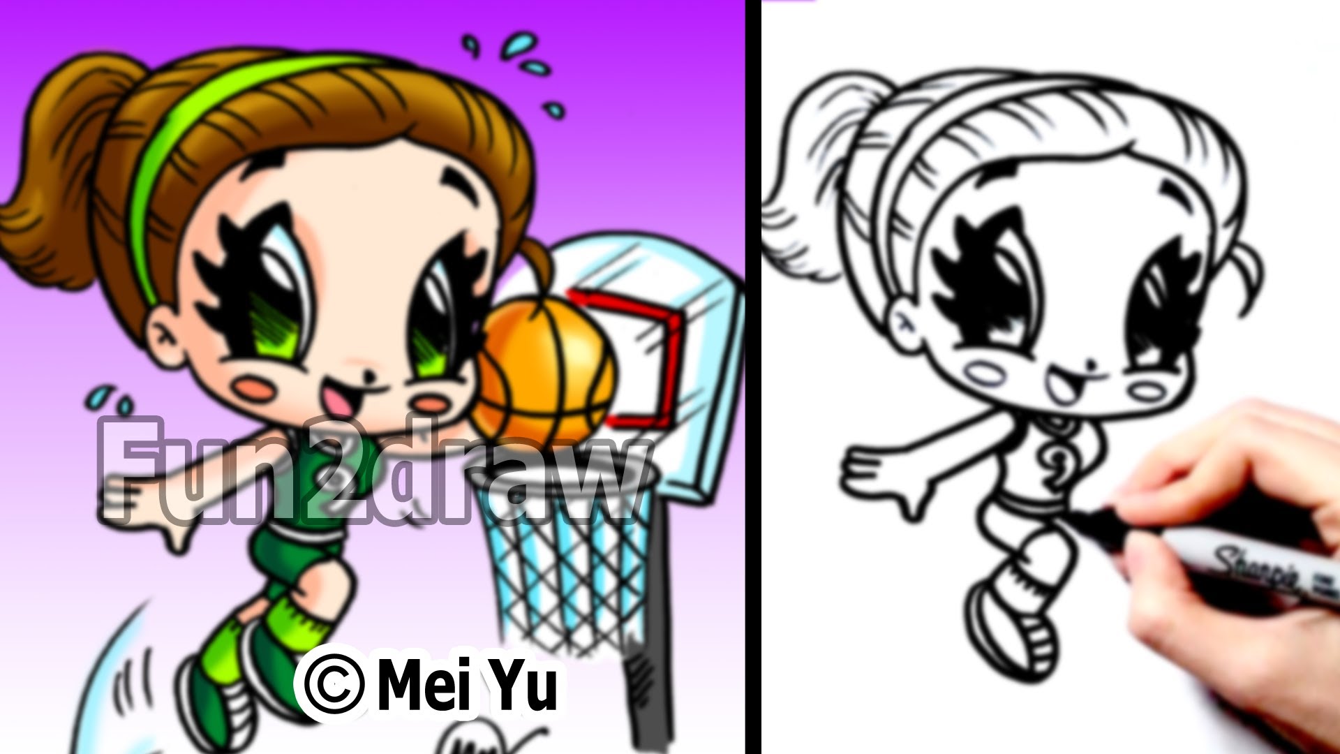 1920x1080 Slam Dunking Basketball Girl!