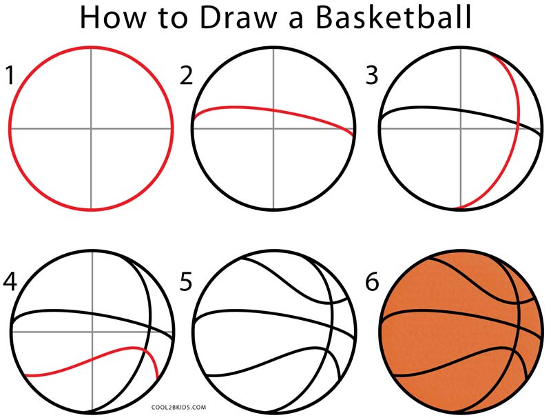 800x609 How To Draw A Basketball (Step By Step Pictures) Cool2bkids