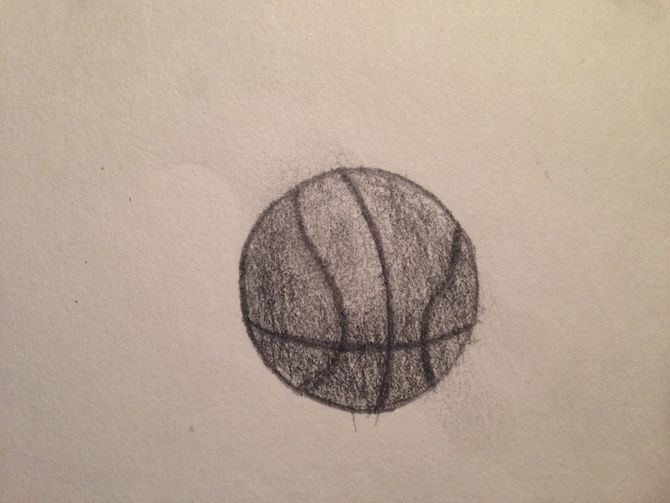 670x503 How To Draw A Basketball 12 Steps (With Pictures)