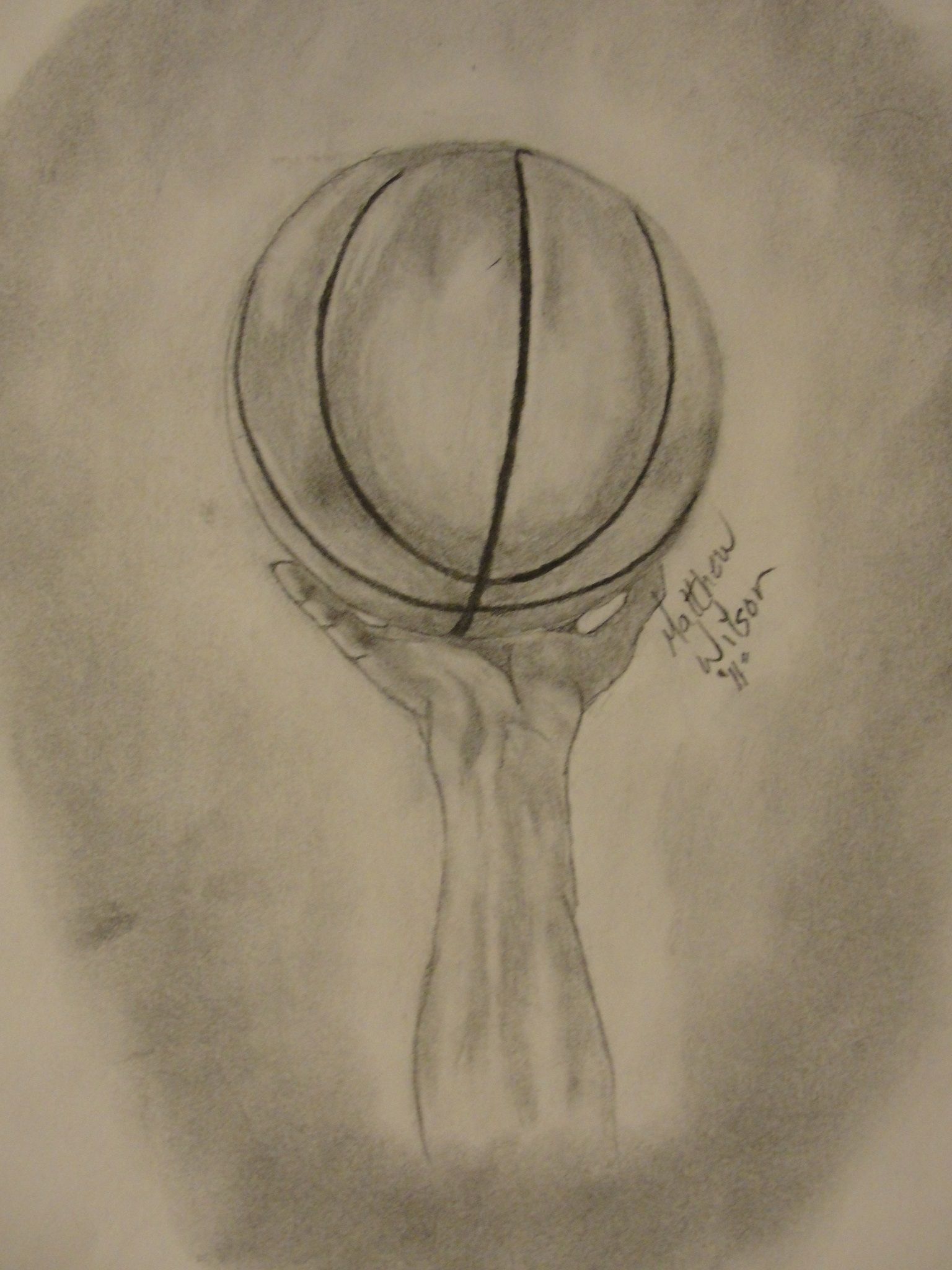1536x2048 Hand With Basketball Drawing