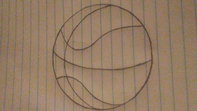 670x377 How To Draw A Basketball 12 Steps (With Pictures)